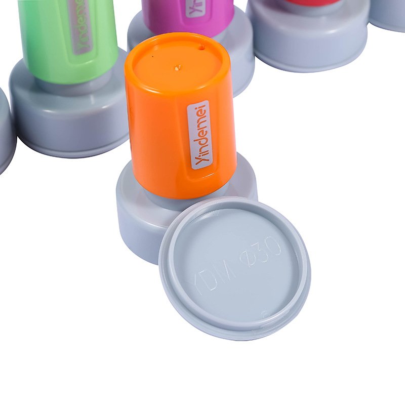 30mm round flash stamp