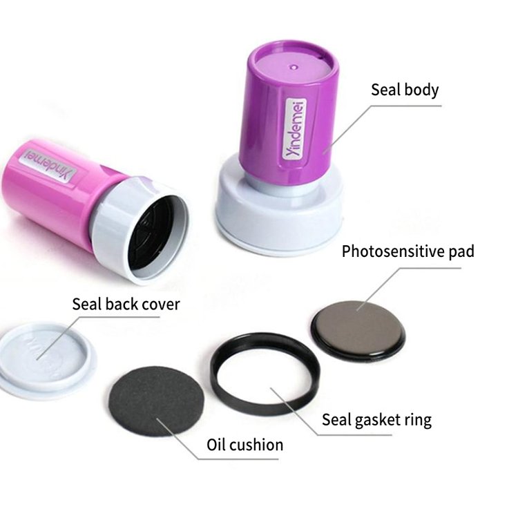 30mm round flash stamp