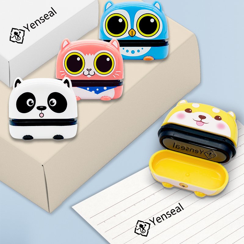 Kids rubber name stamp waterproof washable waterproof kids name stamp for clothing