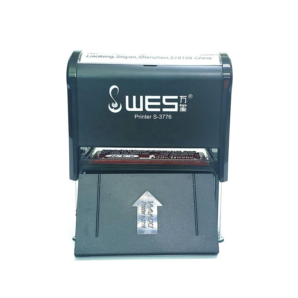 S-3776 Big Sizes Wes Customized Stamp Selo Fiscal Self-inking Stamp