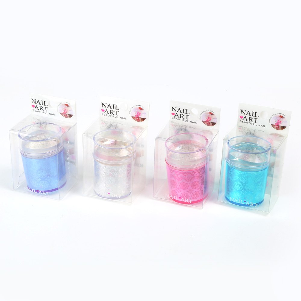 3.8cm Laser Silicone Nail Art Stamper Premium Quality Nail Stamp for Creative Designs