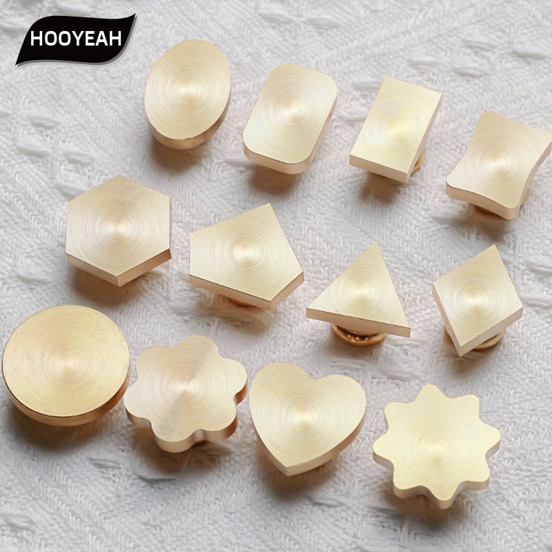 Blank lacquer seal head, metal solid brass seal wax mold, no carving marks, irregular cutting, handmade DIY