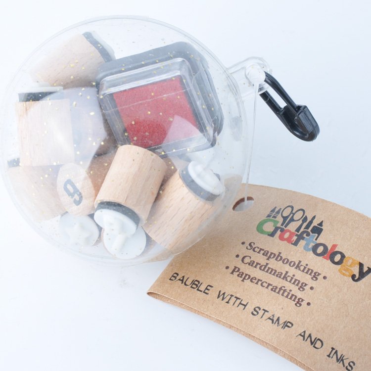 17pcs mini cute christmas bauble craft rubber stamps for craft card making