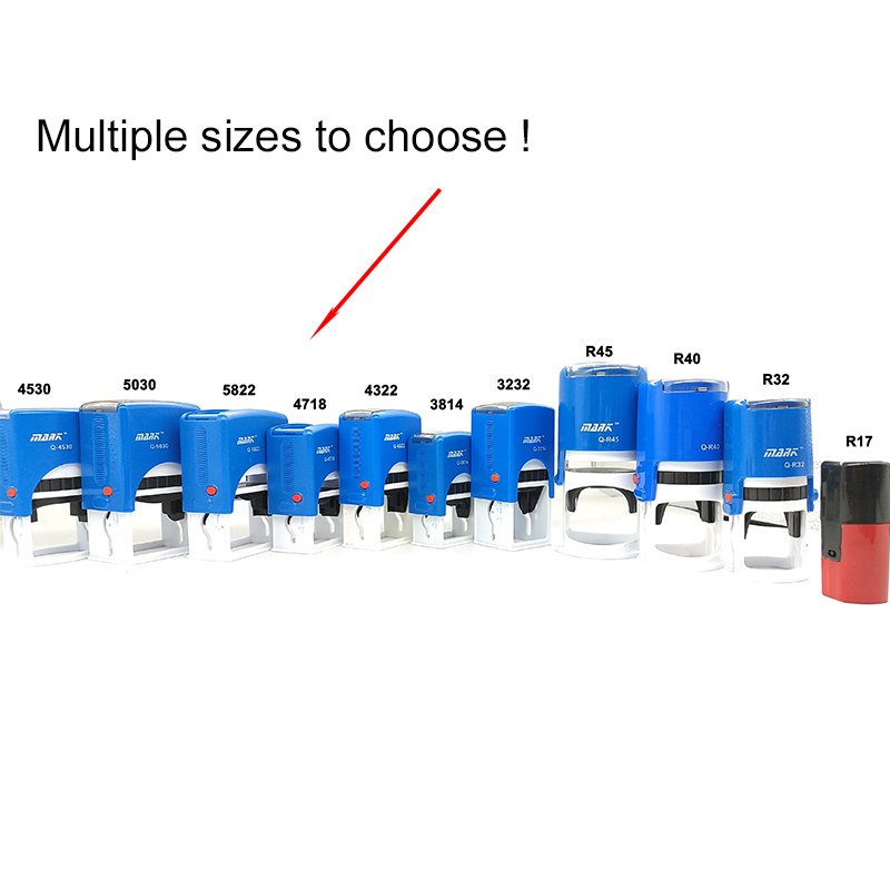 Top Seller New Model High Quality Auto Montures Cachets DIY Blank Self Inking Laser Rubber Stamp