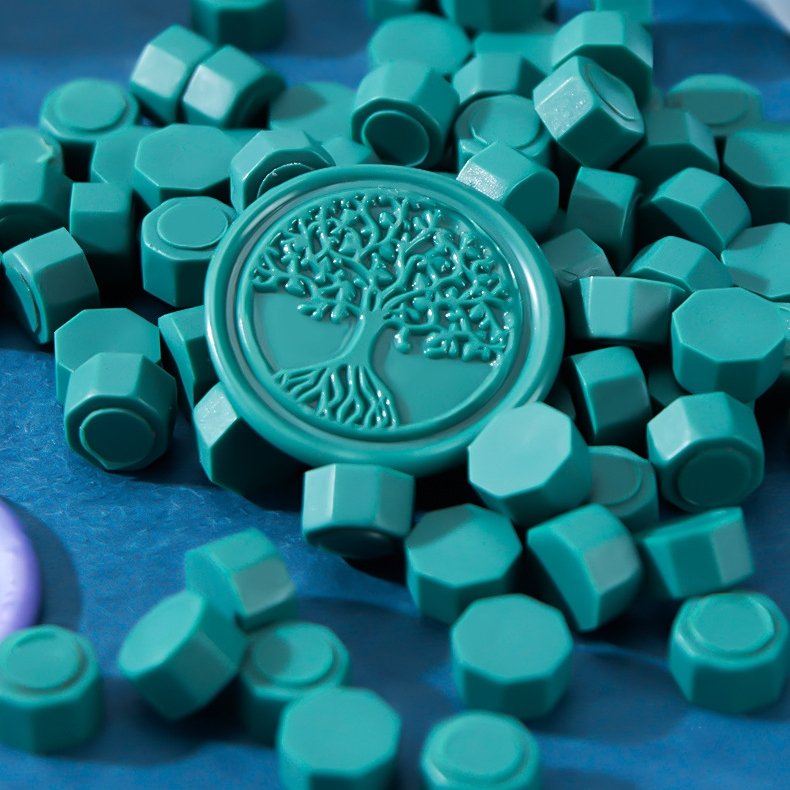 Octagon Sealing Stamp Retro Wax Seal Colored Wax Beads Wax Seal Beads For Envelope Letter Wedding Invitation DIY Decoration
