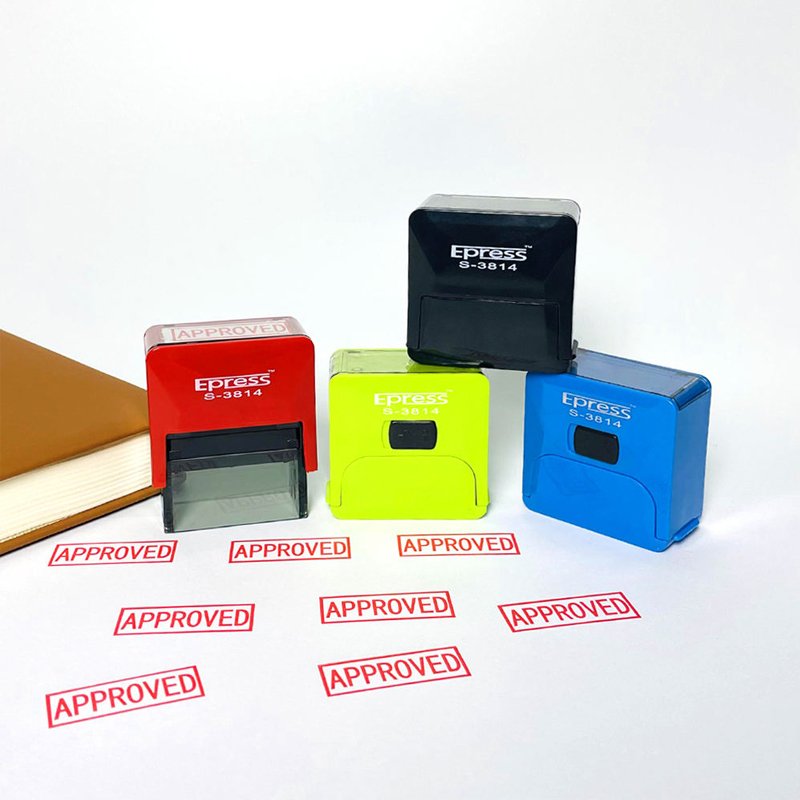 Personalized Approved Self-Inking Stamp Custom Rubber Stamp for Teachers Signature Stamp Custom 38*14mm