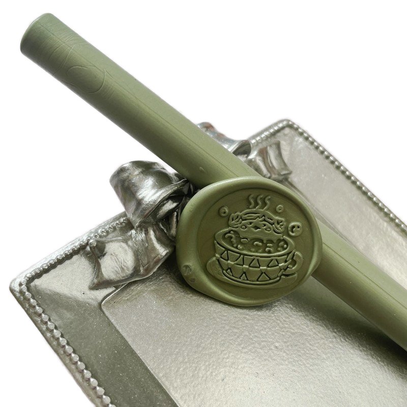 Apple green 135*11mm sealing wax sticks for glue gun for decoration , production application