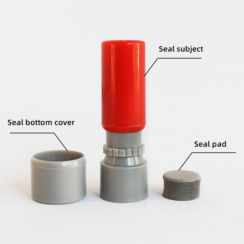 HA12 Self-Inking Stamp Circular Imprint Plastic Ink Pad for Office Use