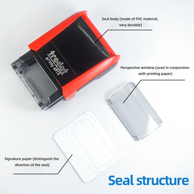 Specially Excellent Trodat4913 Self-Imprinting Office Rubber Stamp Plastic Automatic Self-inking Stamp for DIY Use