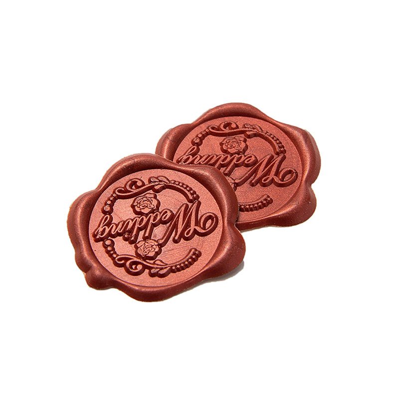 Custom Resin Wax Seal Peel Stickers Faux Office Use Labels with Unique Design