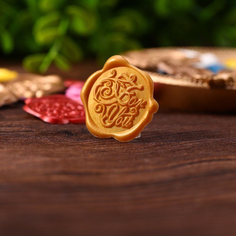 Custom Resin Wax Seal Peel Stickers Faux Office Use Labels with Unique Design