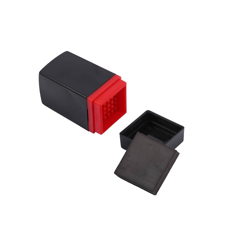 Hot sale black and grey color 20*20mm flash stamp case box flash stamp flash stamp handle rectangle with 7mm thick pad