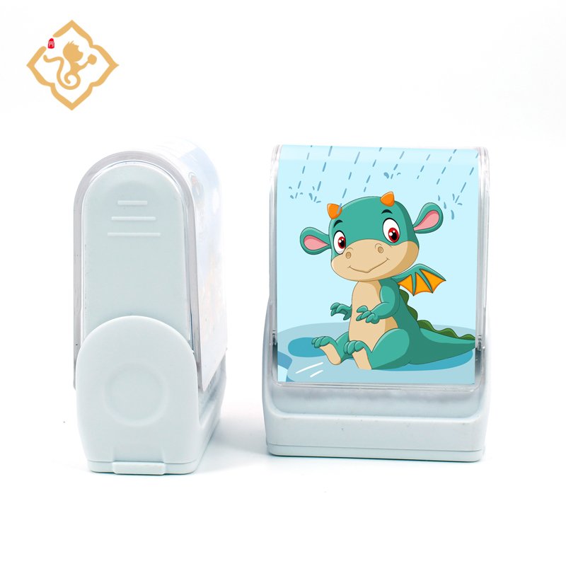personalized photo printing kids clothing name stamp sello kids rubber flash clothes name stamp