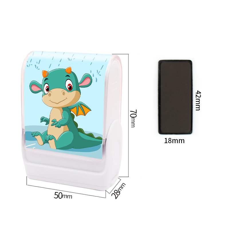 personalized photo printing kids clothing name stamp sello kids rubber flash clothes name stamp