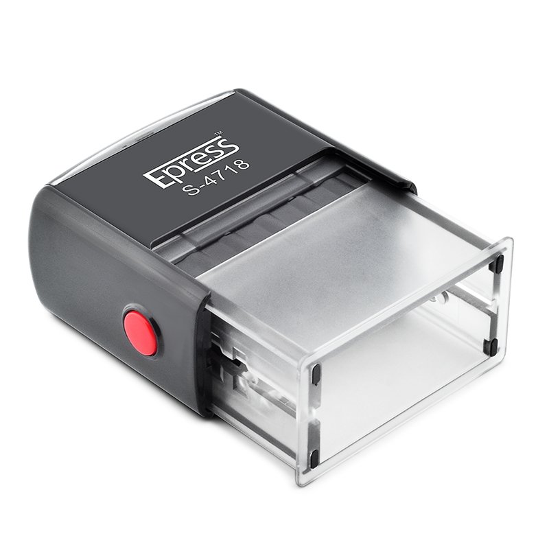 Custom Self-Inking Stamp Business Name Address Character Seal Making Gifts Rectangle Self Inking Stamp for Signature 47*18MM