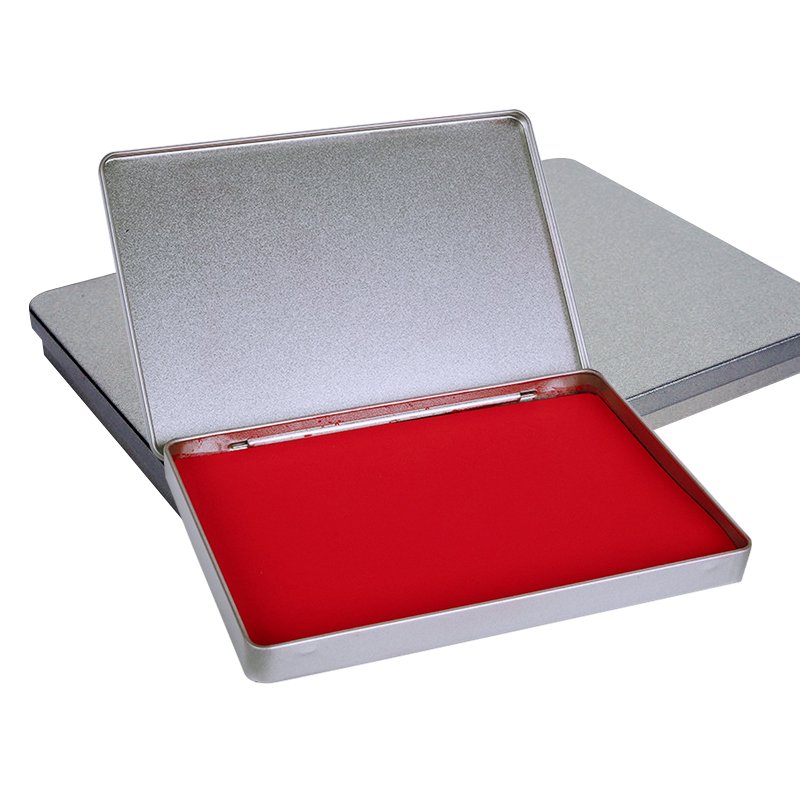 Eco Friendly Small Refill Color Dry Metal Stamp Ink Pad with Ink Finger Stamp Pad