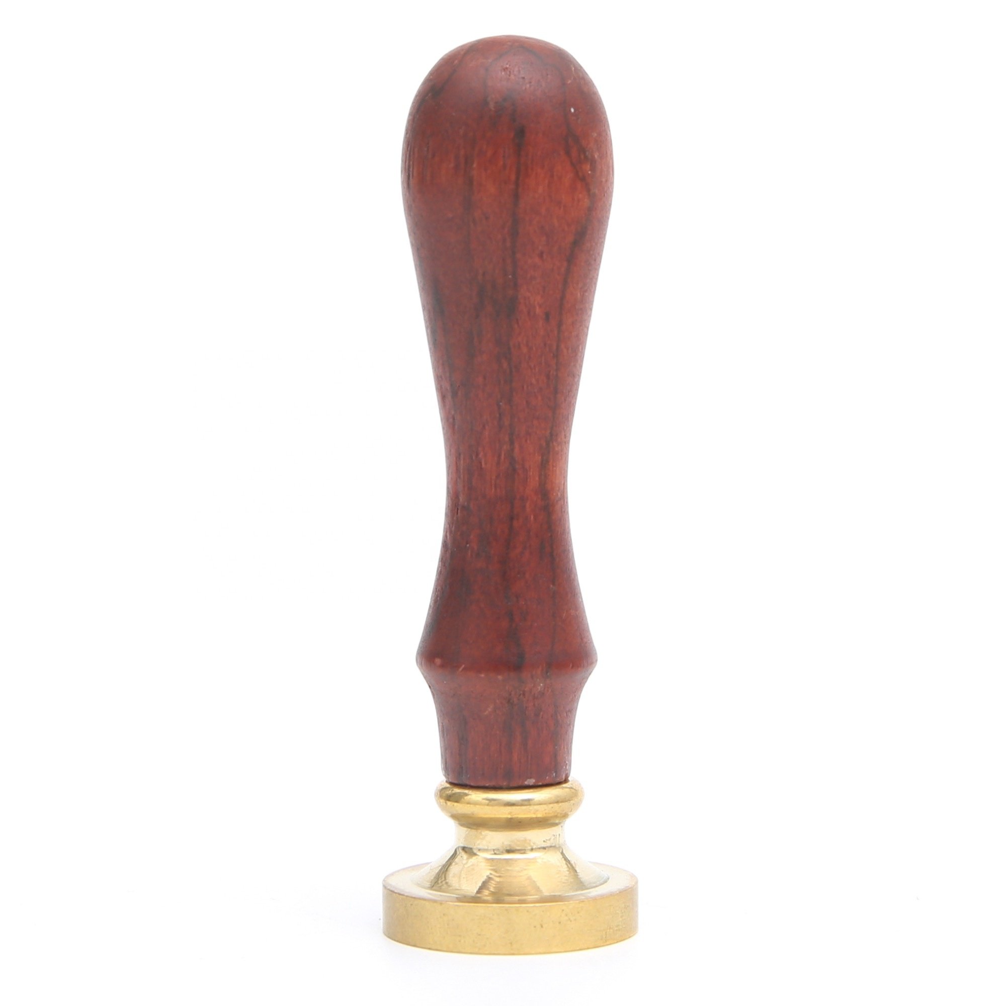 Factory custom wax seal wooden handle stamp brass heads alphabet number stamps for wedding gifts