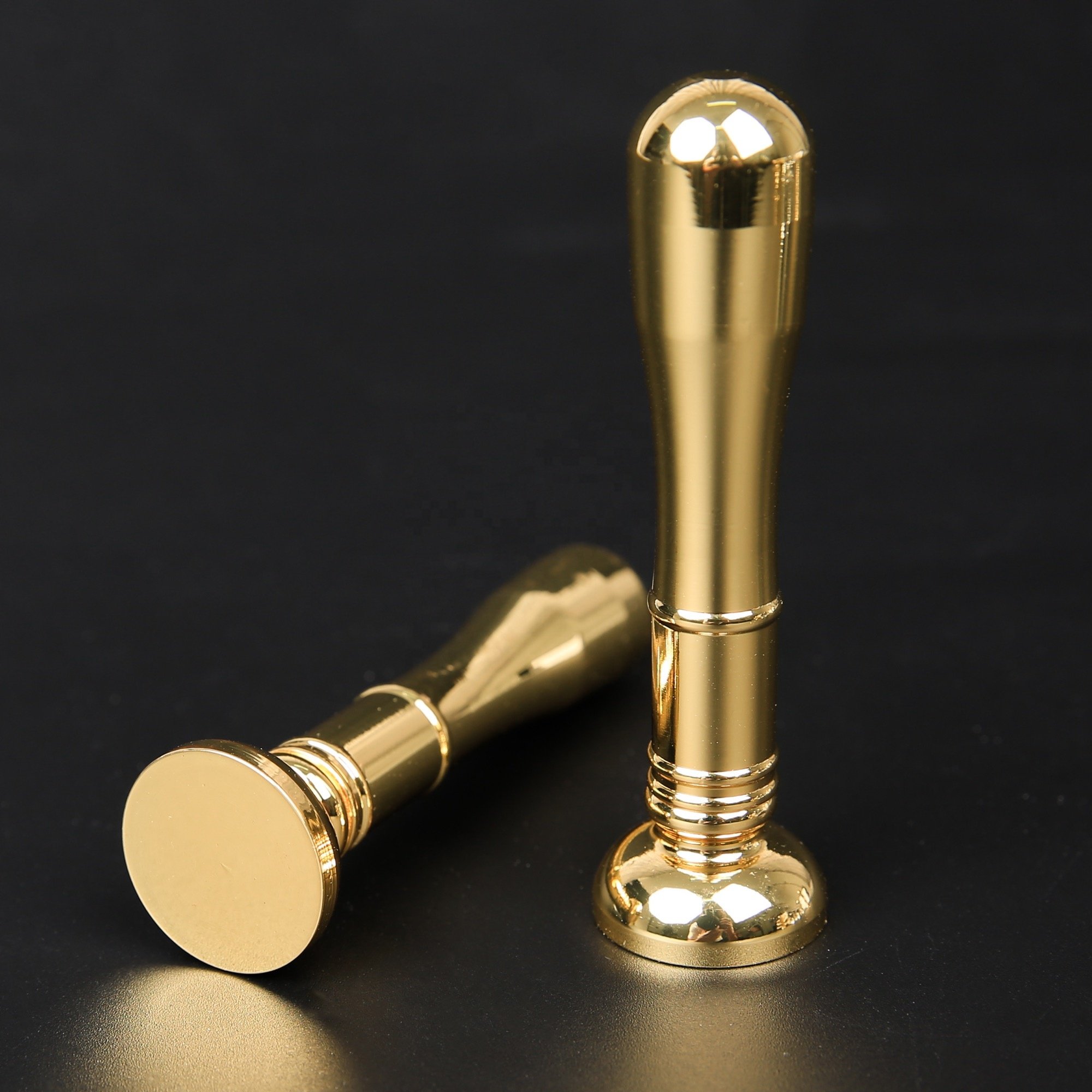 Factory custom wax seal wooden handle stamp brass heads alphabet number stamps for wedding gifts
