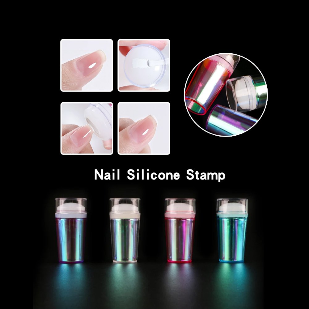 2.8cm Milky White Silicone Nail Art Stamper Head Premium Quality Nail Stamp Tool