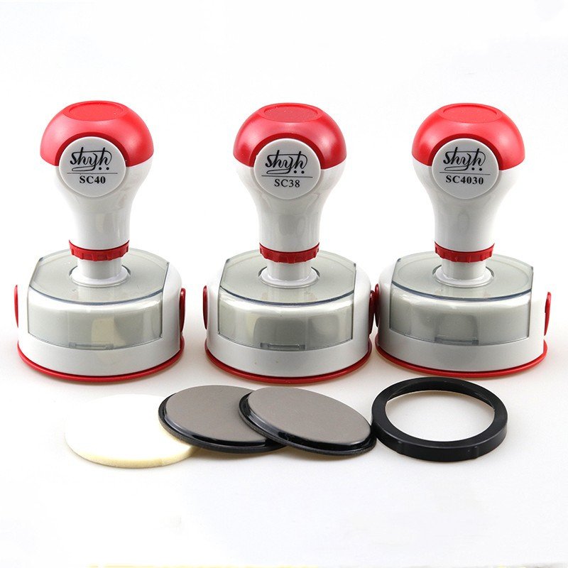 SC Office Photosensitive Handle Sellos Name Stamp Personalized Self Inking Custom Stamp Flash Stamp