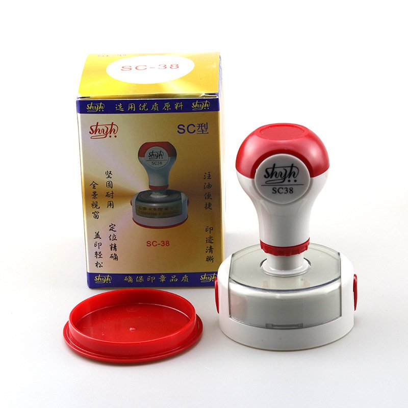 SC Office Photosensitive Handle Sellos Name Stamp Personalized Self Inking Custom Stamp Flash Stamp