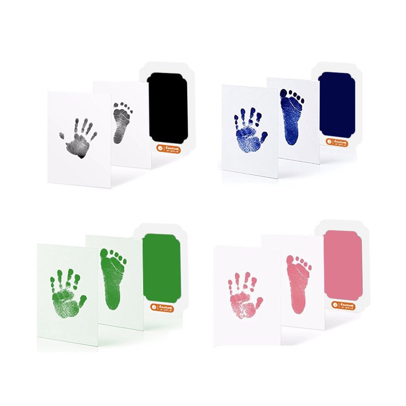 Hot sale dog or cat paw kids footprint stamp ink pad baby hand print pad diy hand and footprint kit ink pads