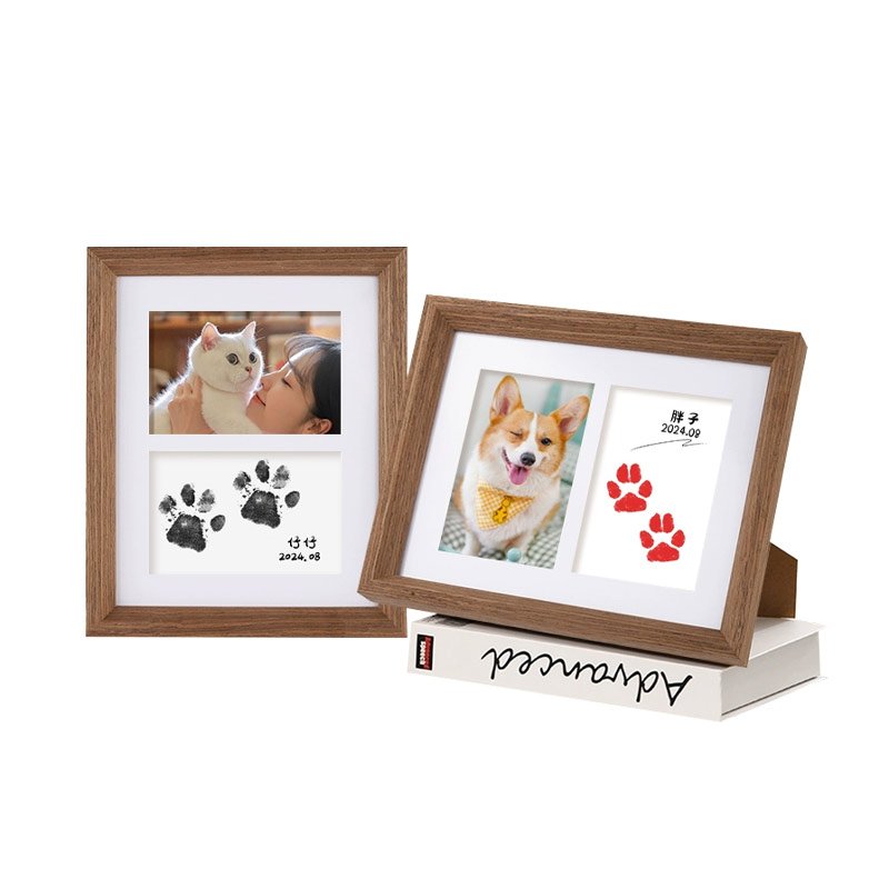 Hot sale dog or cat paw kids footprint stamp ink pad baby hand print pad diy hand and footprint kit ink pads