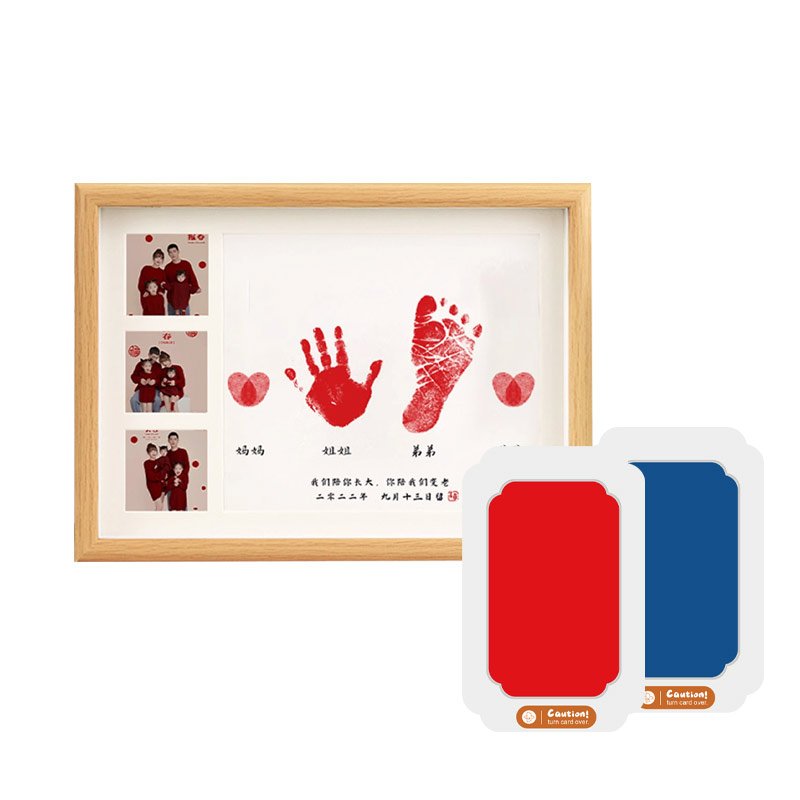 Hot sale dog or cat paw kids footprint stamp ink pad baby hand print pad diy hand and footprint kit ink pads