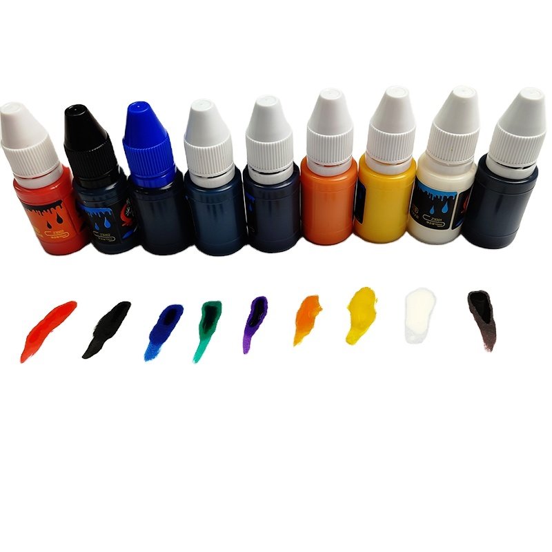 10ml 1000ml Color Waterproof Clothing Fabric Ink Self Inking Fabric Stamp Ink For Fabric Clothes