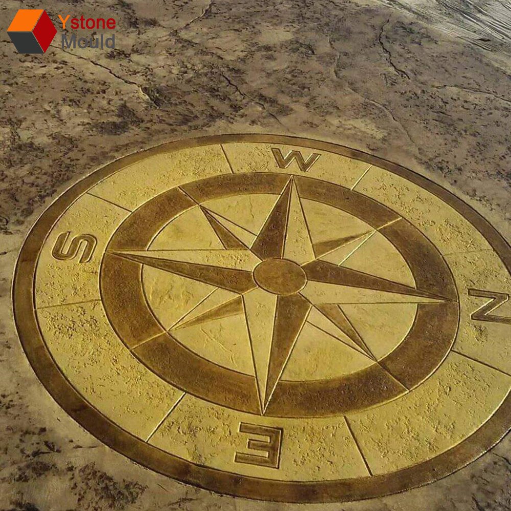 factory outlet newest design stamped concrete rubber concrete stamp mold mat for decorative concrete