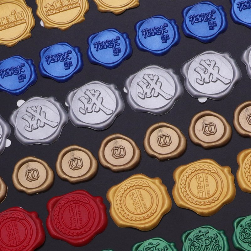 Wax Seal Stickers for Paper and Glass Stylish Stamp Design for Decor and Craft Projects