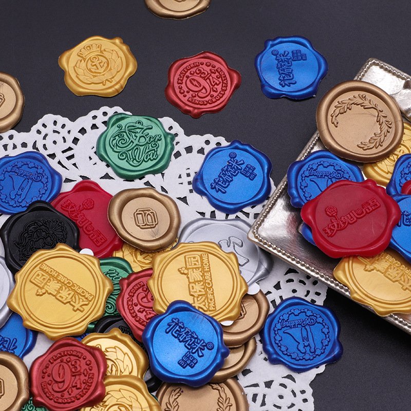 Wax Seal Stickers for Paper and Glass Stylish Stamp Design for Decor and Craft Projects