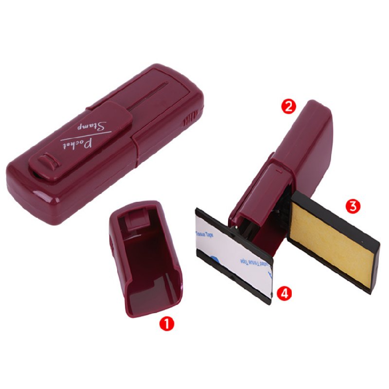 flash stamp pocket Personal Name Signature Notary Stamp Flash Self Inking Pocket Signature Stamps