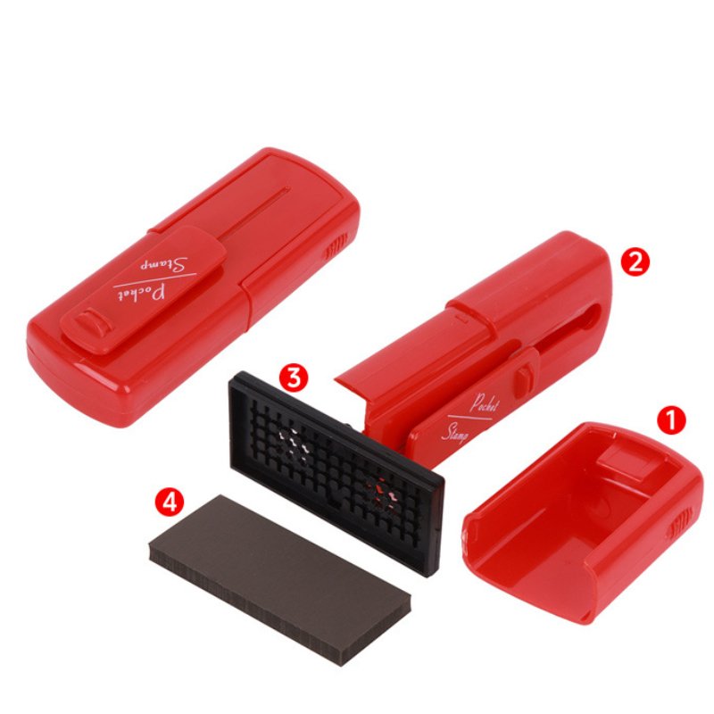 flash stamp pocket Personal Name Signature Notary Stamp Flash Self Inking Pocket Signature Stamps