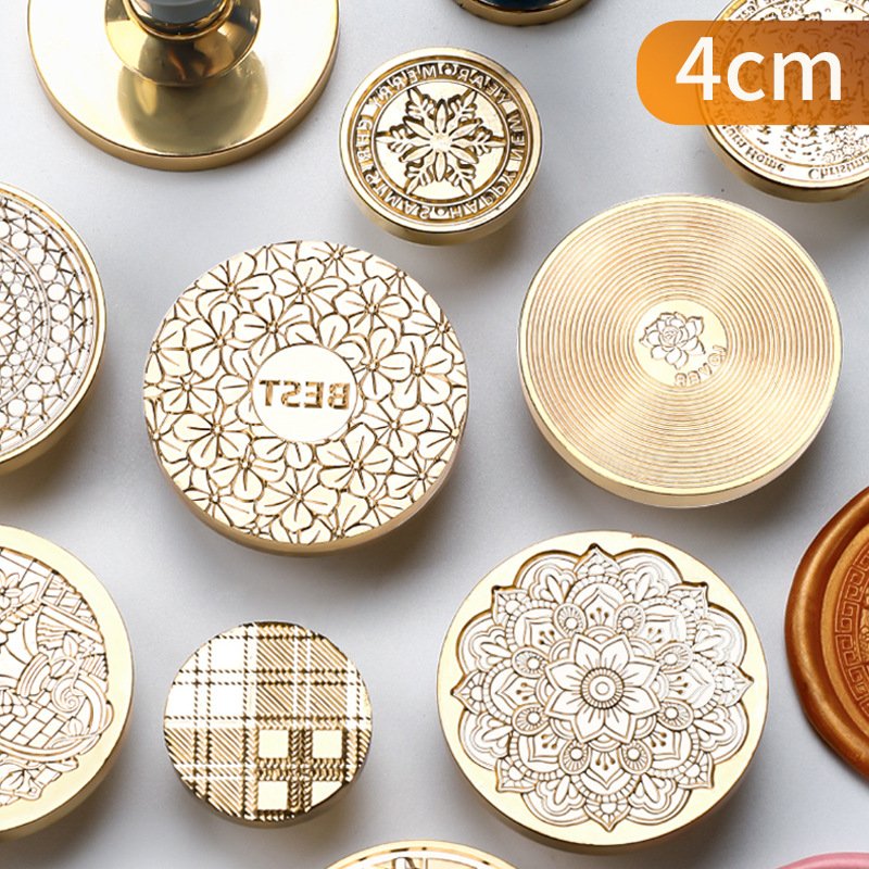Hot Sells 40MM Large Seal Head Series Devil Bear Record Oreo Dome Wax Seal Stamp Head