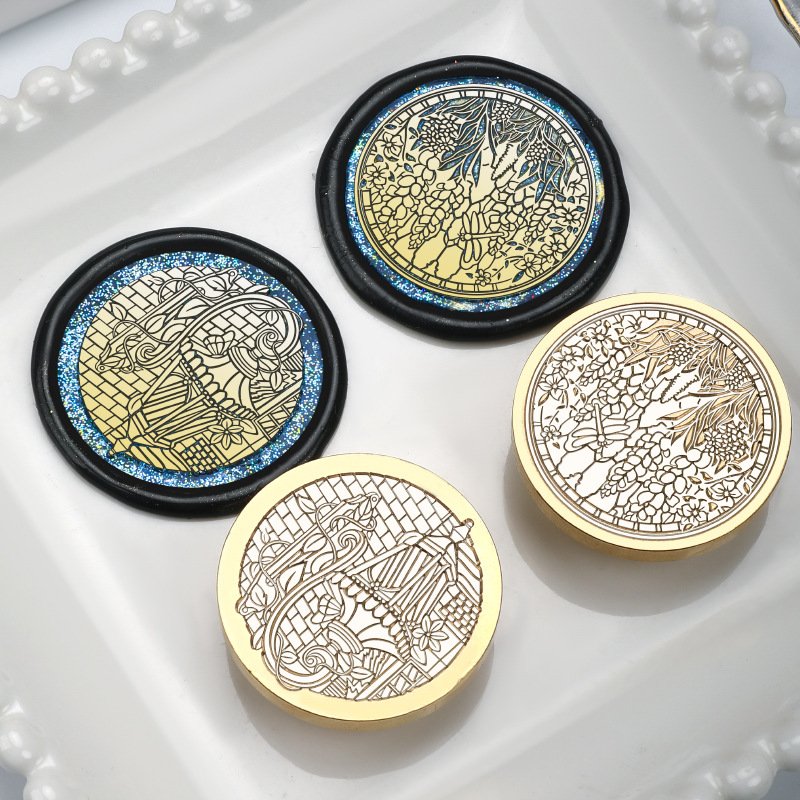 Hot Sells 40MM Large Seal Head Series Devil Bear Record Oreo Dome Wax Seal Stamp Head