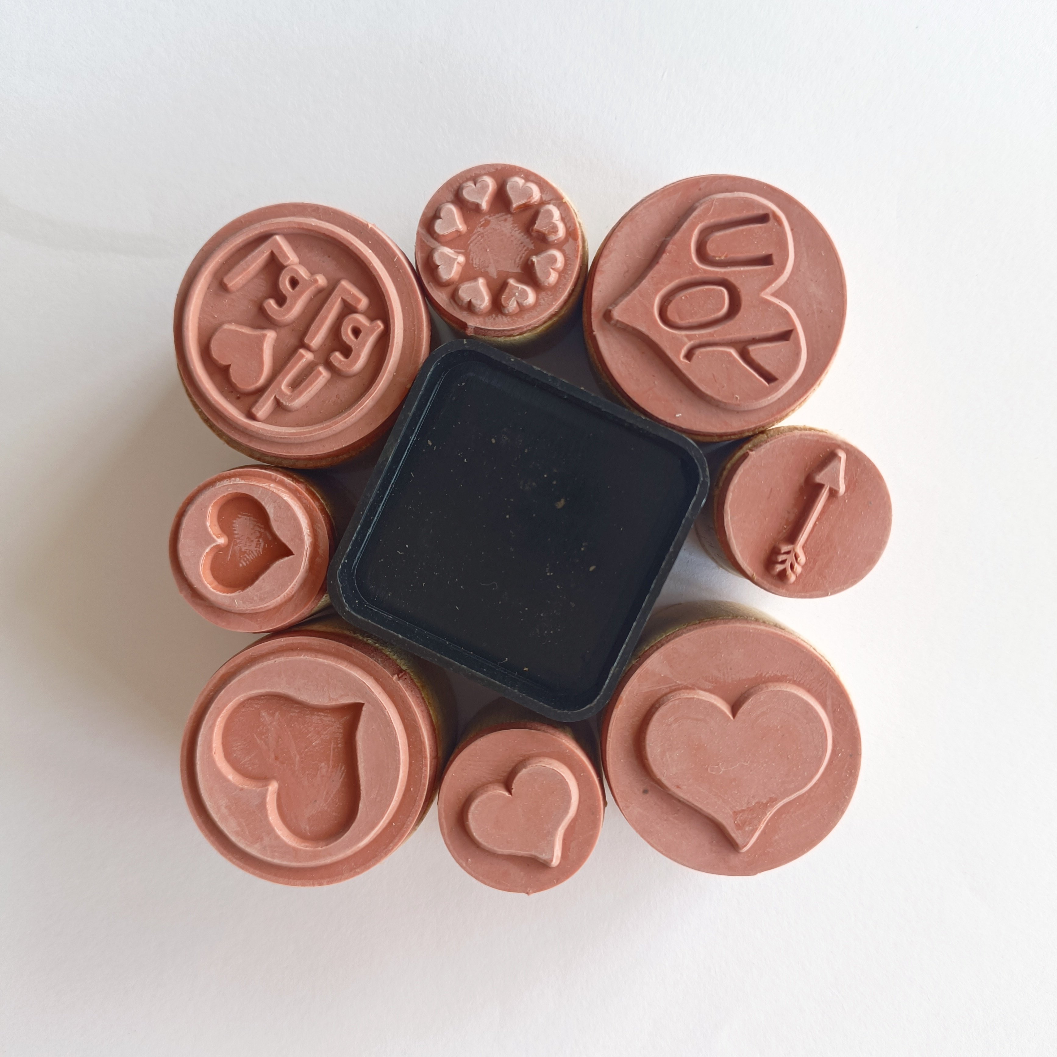 Custom Hot Sale Office Embossing Logo Wooden Name Personalized Ink Rubber Stamps