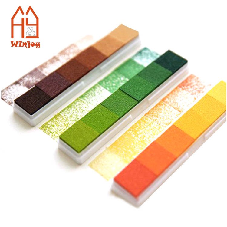 Colorful Home Seal Stamp Ink Pad Kids Scrapbooking Craft Inkpad for Decorating Long Lasting Fingerprint Ink Pad