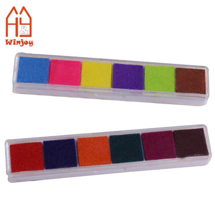 Colorful Home Seal Stamp Ink Pad Kids Scrapbooking Craft Inkpad for Decorating Long Lasting Fingerprint Ink Pad