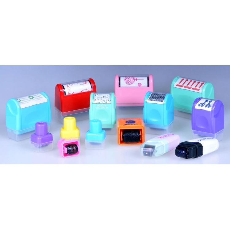 Wholesale Mini Plastic Security Rolling Code Confidential Seal Self Inking Privacy Stamp Identity Theft Protection Roller Stamp