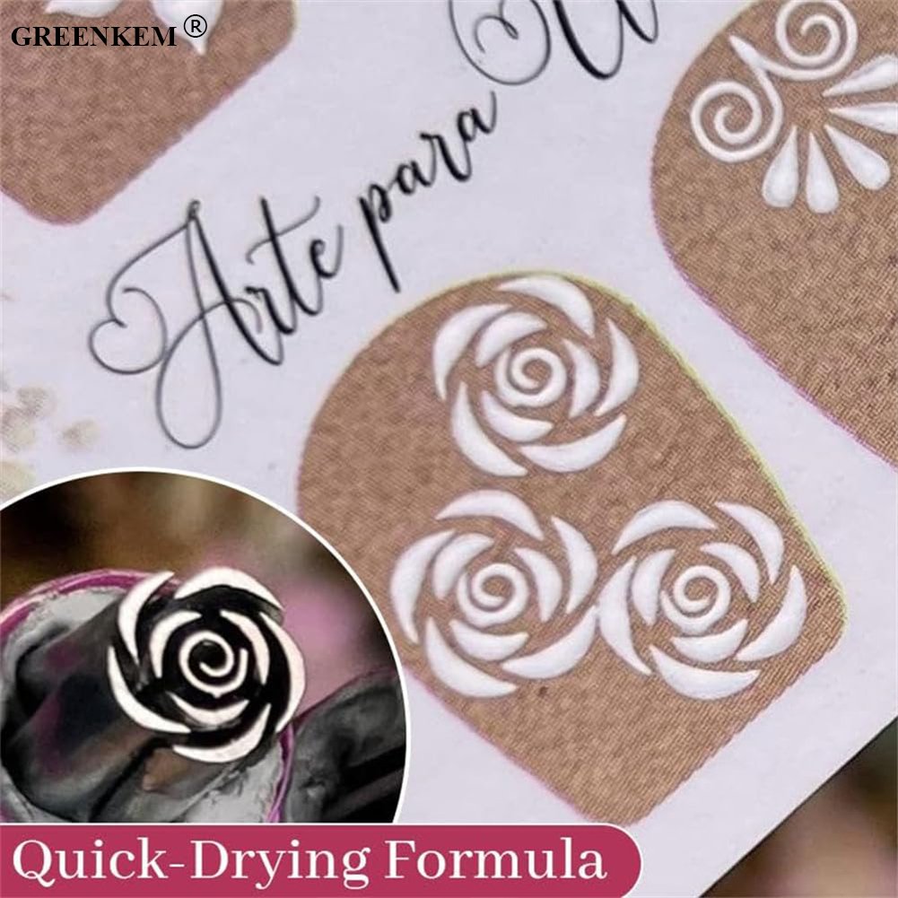 6 /10/15 PCS Set Nail Art Stamp Pen Metal Rubber ABS Nail Beauty DIY Tools Nail Art Stamping Pen