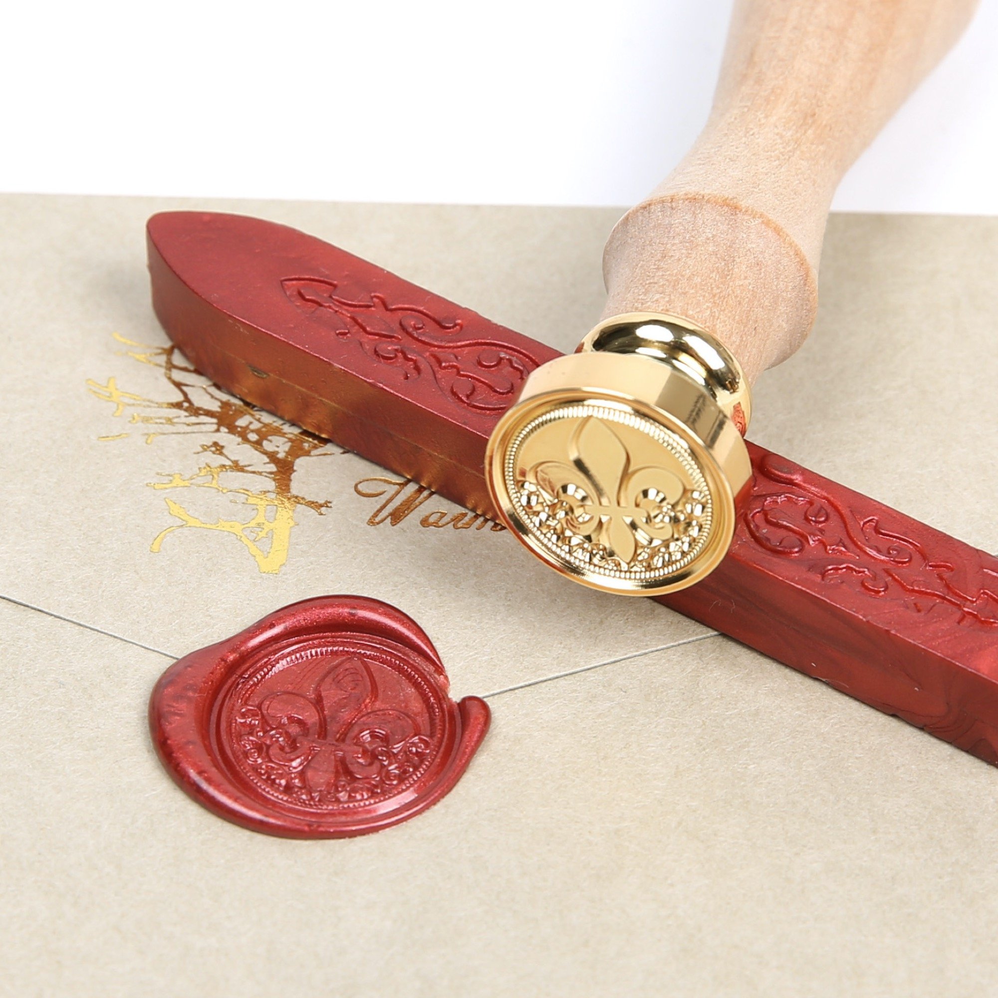 Good Quality Sello de cera Custom Logo Round Brass Head Muy adecuado DIY Envelop Wedding