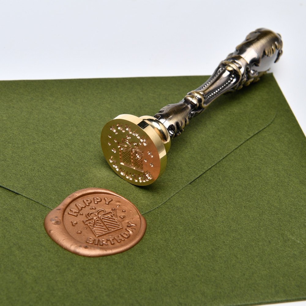 Good Quality Sello de cera Custom Logo Round Brass Head Muy adecuado DIY Envelop Wedding
