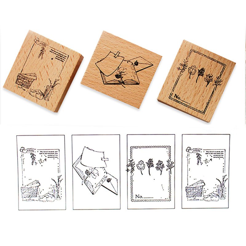custom make logo stamp customize office wood wooden address personalized customized rubber stamps