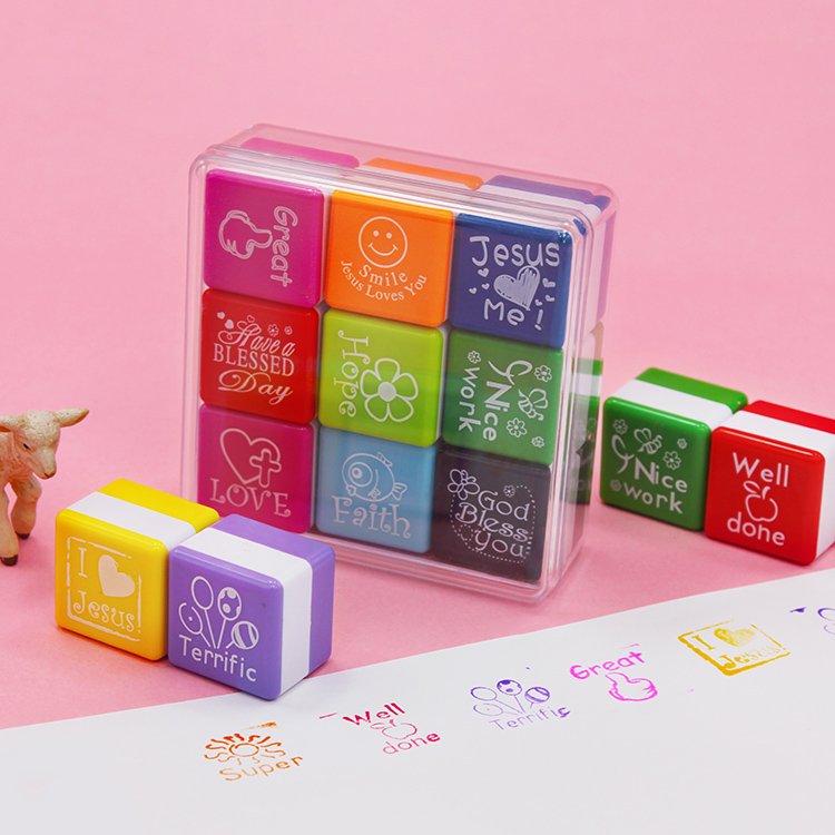 High Quality Self-inking Children kid toy scrapbook Stamp