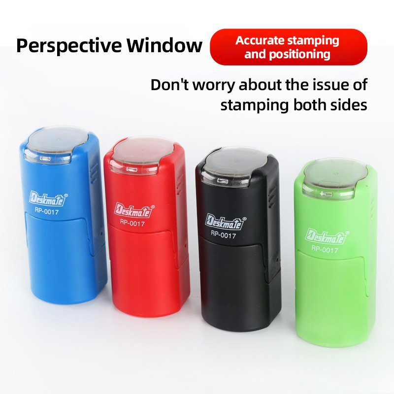 Multi-Color Exquisite Self-Inking RP17 Self ink seal Stamp for Office DIY Scrapbooking-Made of Plastic and Rubber