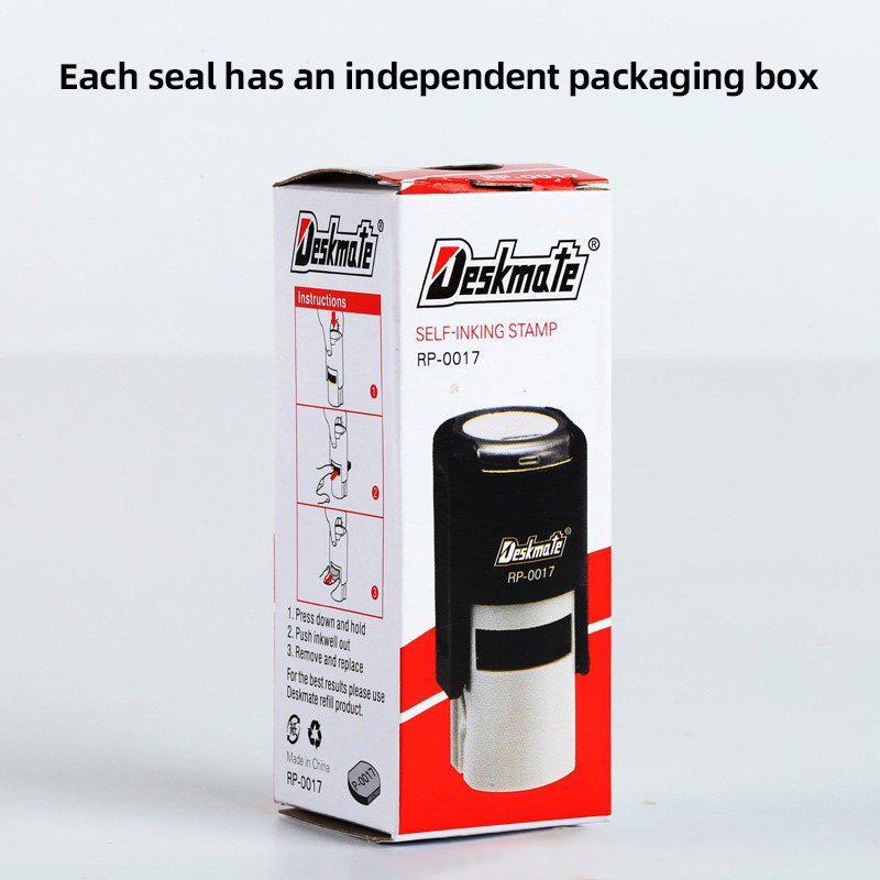 Multi-Color Exquisite Self-Inking RP17 Self ink seal Stamp for Office DIY Scrapbooking-Made of Plastic and Rubber
