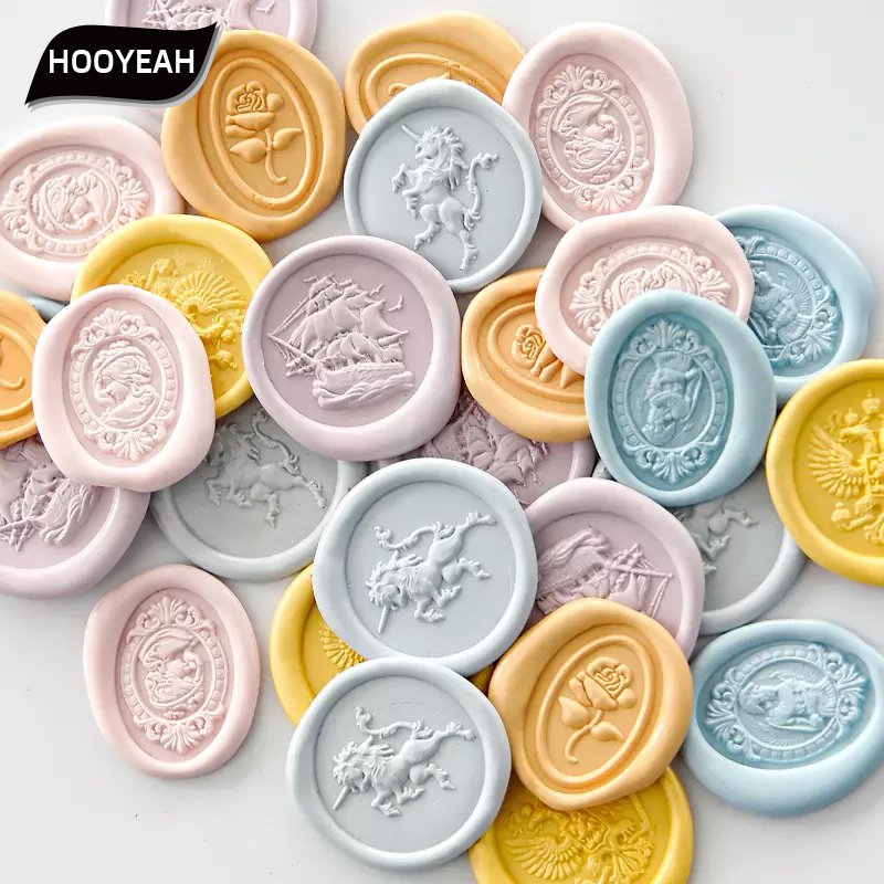 European retro relief series - Solid brass embossed stamp metal head manufacturer wholesale