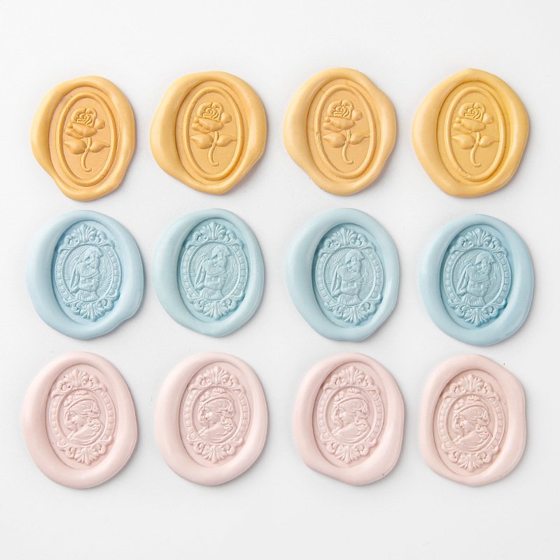 European retro relief series - Solid brass embossed stamp metal head manufacturer wholesale