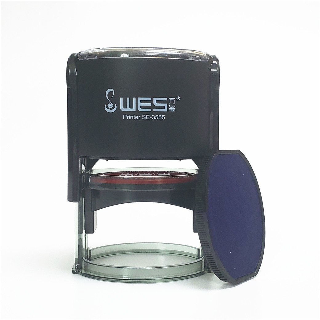 Factory outlet 35*55 oval self-inking stamp plastic stamp automatic stamp